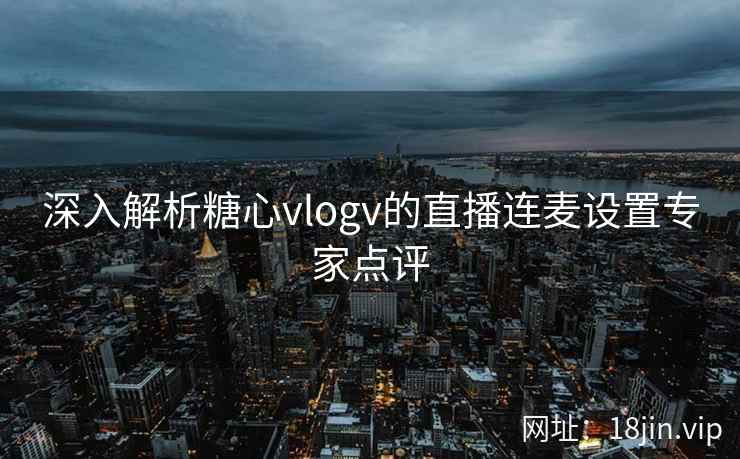 深入解析糖心vlogv的直播连麦设置专家点评