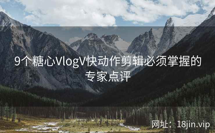 9个糖心VlogV快动作剪辑必须掌握的专家点评  第2张