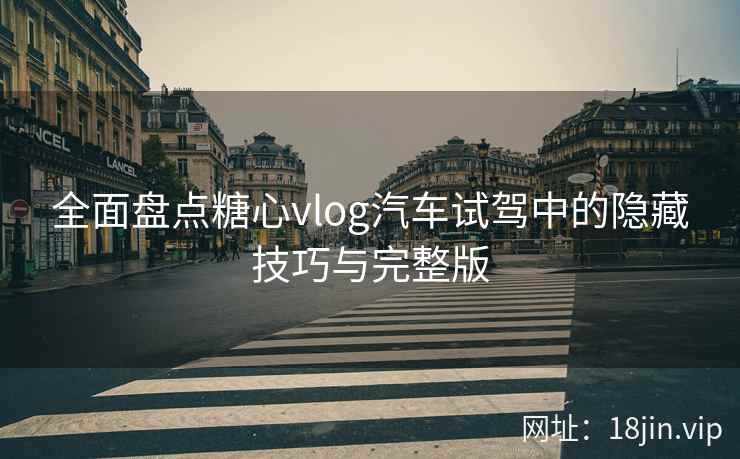 全面盘点糖心vlog汽车试驾中的隐藏技巧与完整版  第2张