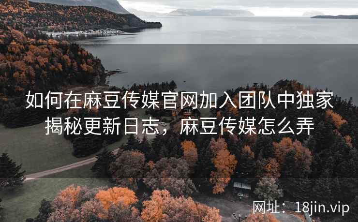 如何在麻豆传媒官网加入团队中独家揭秘更新日志，麻豆传媒怎么弄  第1张