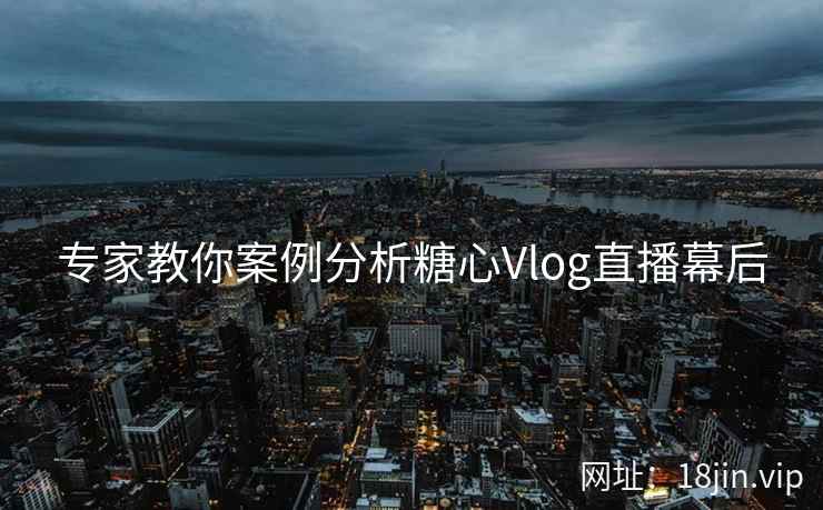 专家教你案例分析糖心Vlog直播幕后  第2张