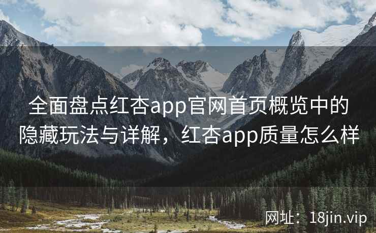 全面盘点红杏app官网首页概览中的隐藏玩法与详解，红杏app质量怎么样